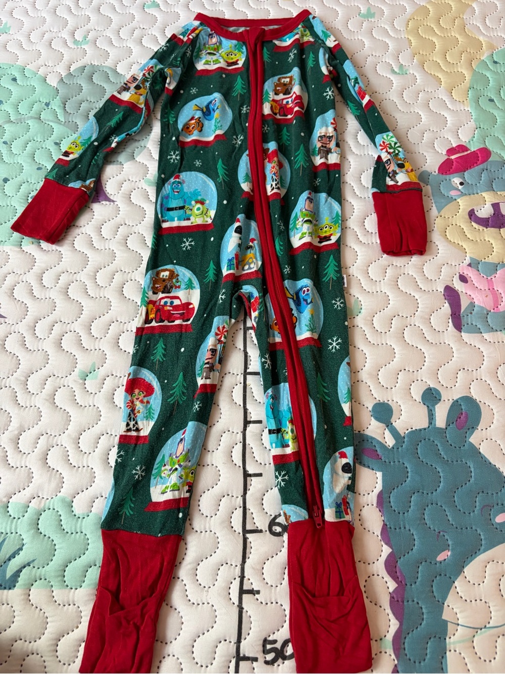Little Sleepies Christmas Zippie 6-12